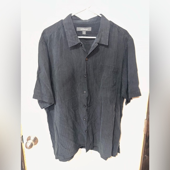 Croft & Barrow Men's Black Button-Up Shirt - Picture 1 of 2